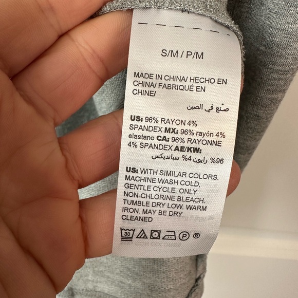 Soma French Terry Open Front Lounge Wrap Heather Gray NWT (Sz S/M) - Picture 5 of 5